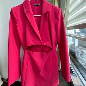 Zara Pink Blazer Dress